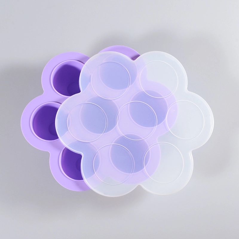 Custom Silicone Baby Food Storage & Ice Freezer Tray 4
