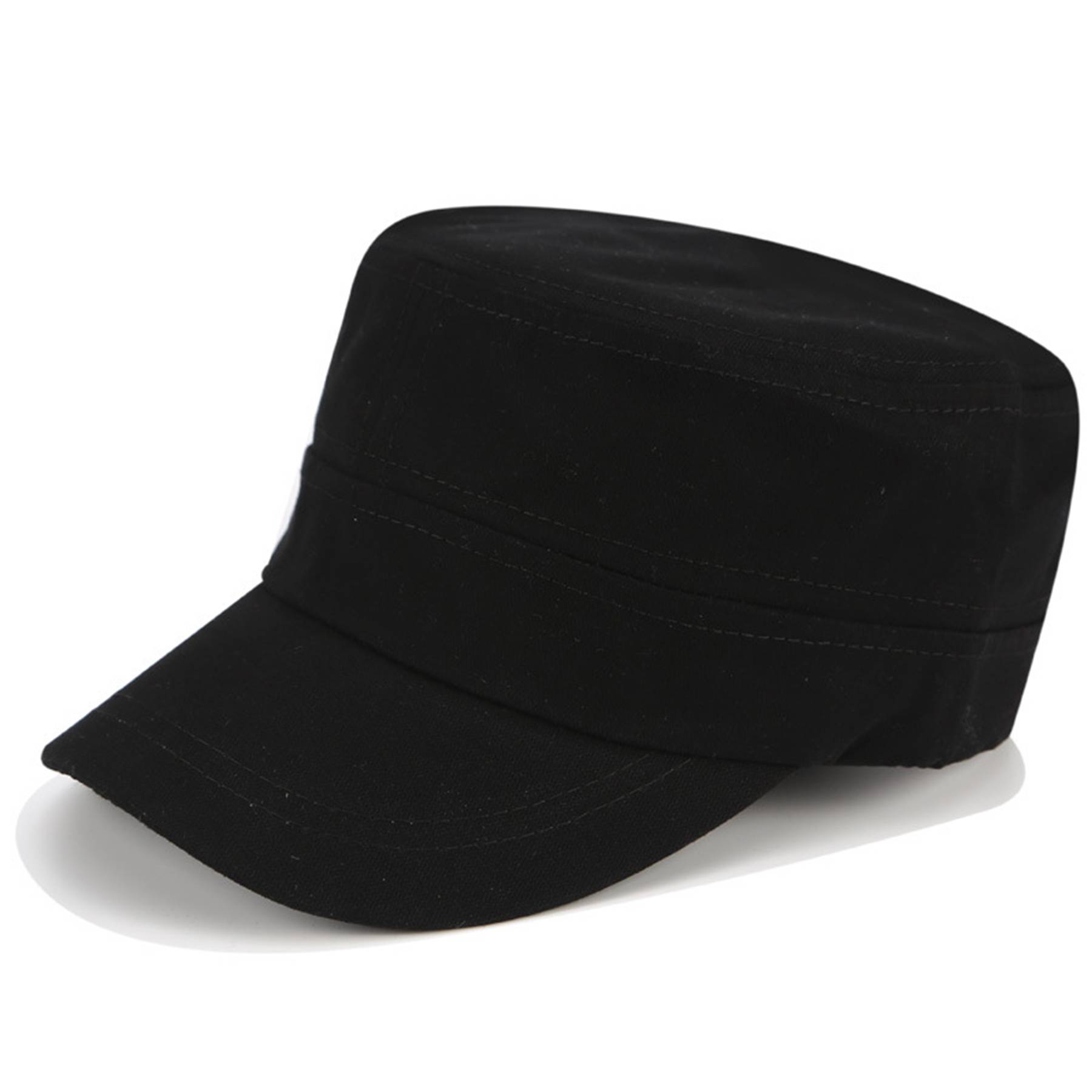 Cotton Summer simple monochrome flat hat for men 1