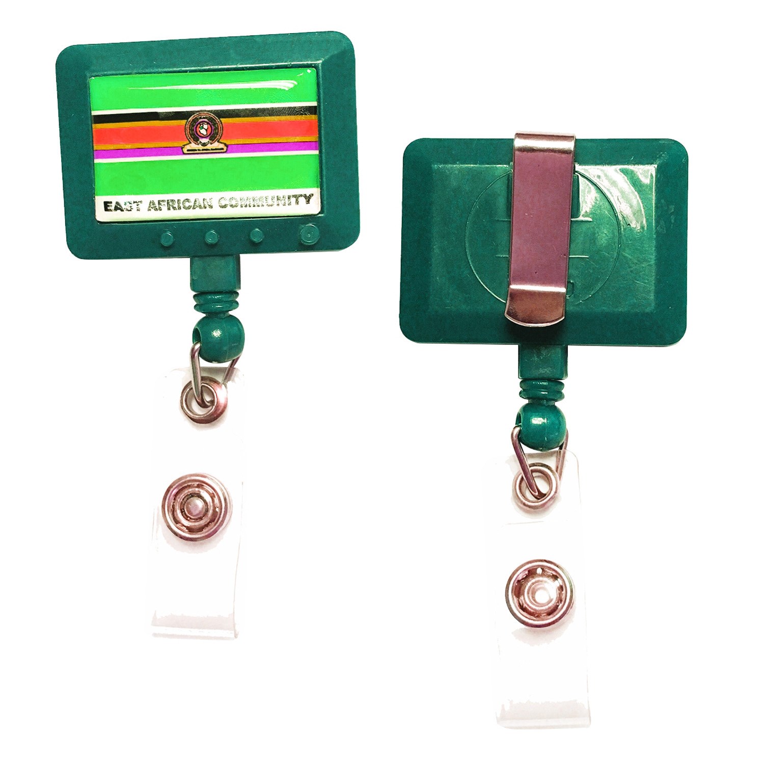 Jumbo Rectangle Badge Reels with Belt Clip backing 3