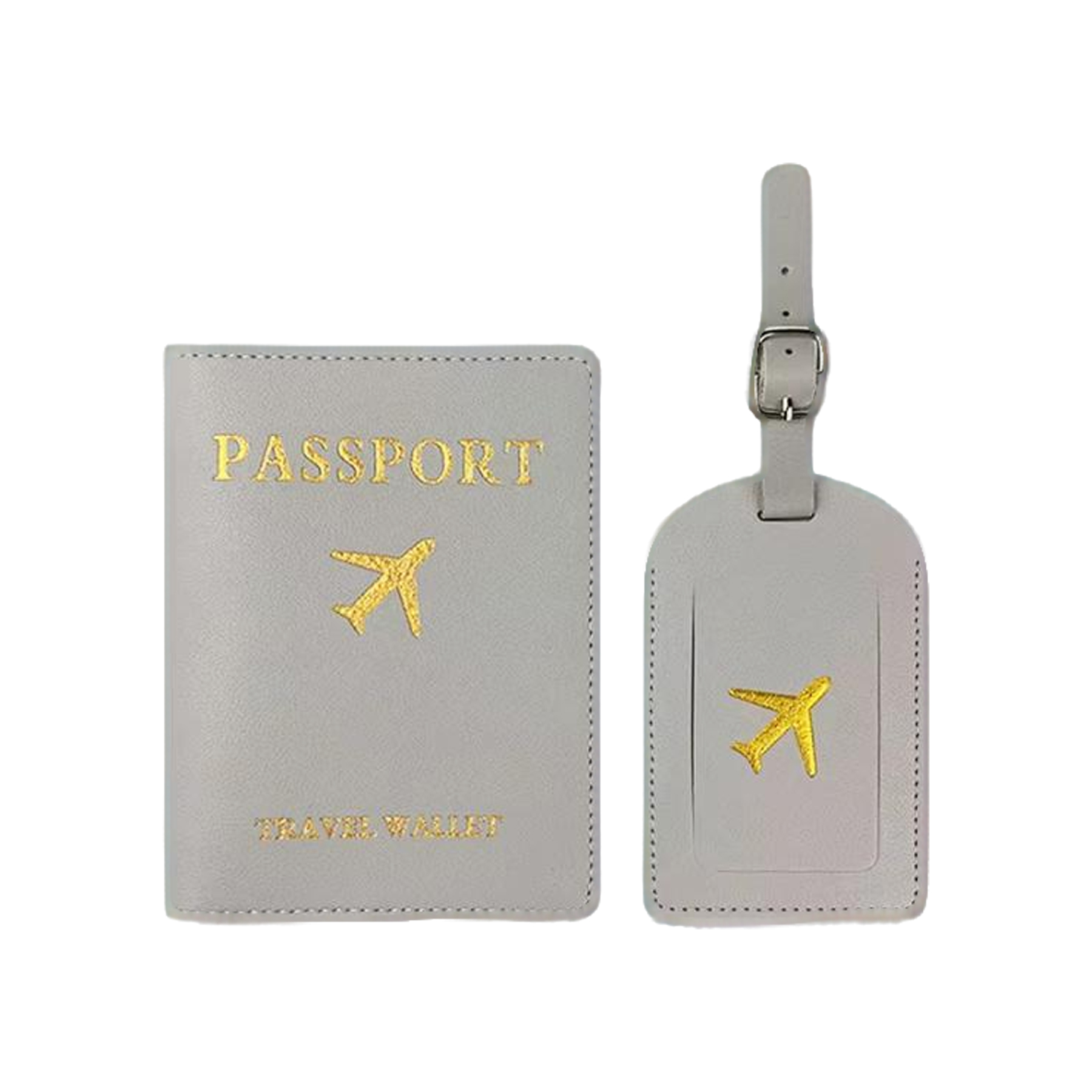 Debossed Rfid-Blocking PU Passport Cover & Luggage Tag Set 5