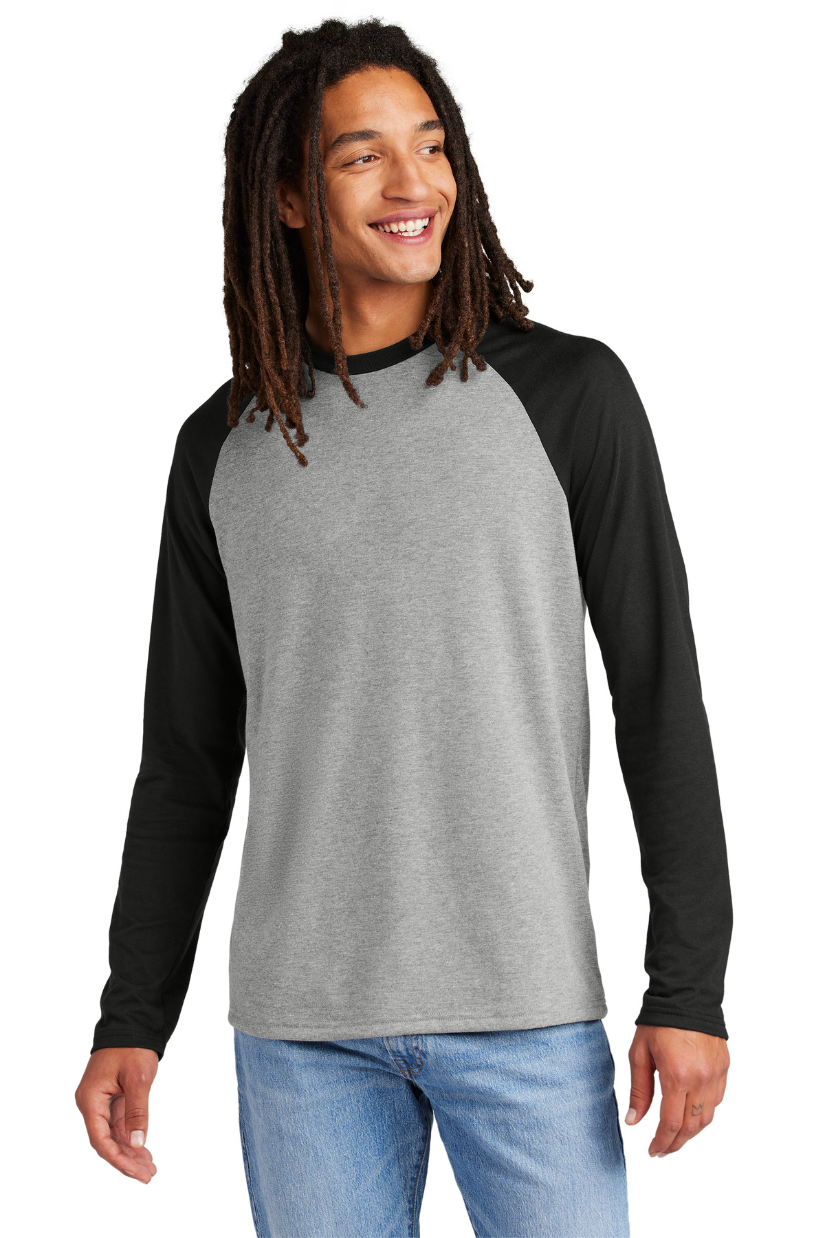 Allmade Unisex Tri-Blend Long Sleeve Colorblock Raglan AL6009 8