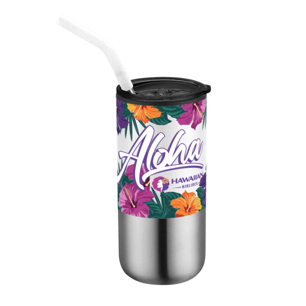 Destin 16oz Double Wall Tumbler w Straw 7