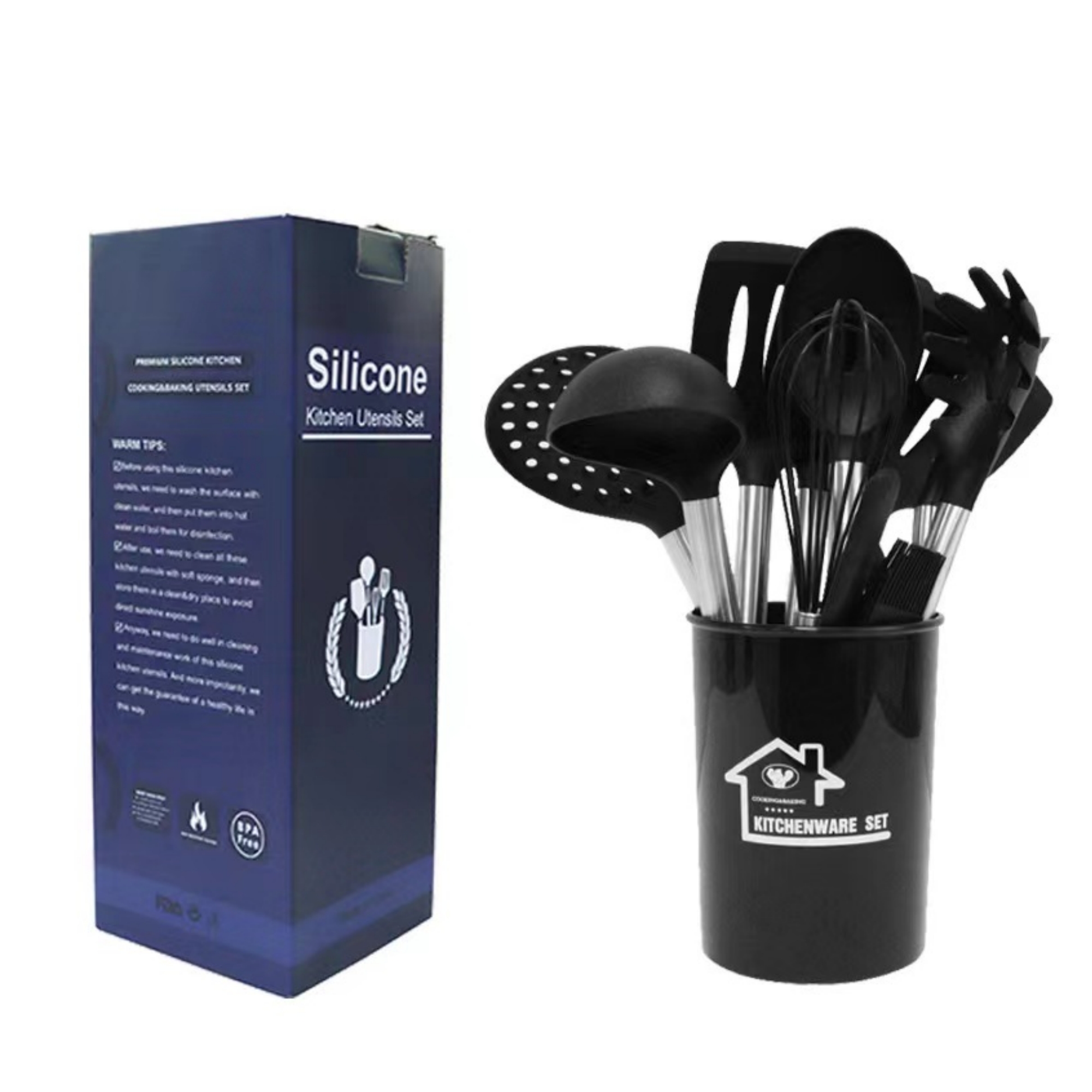 15 Pcs Silicone Kitchen Utensils Set 2