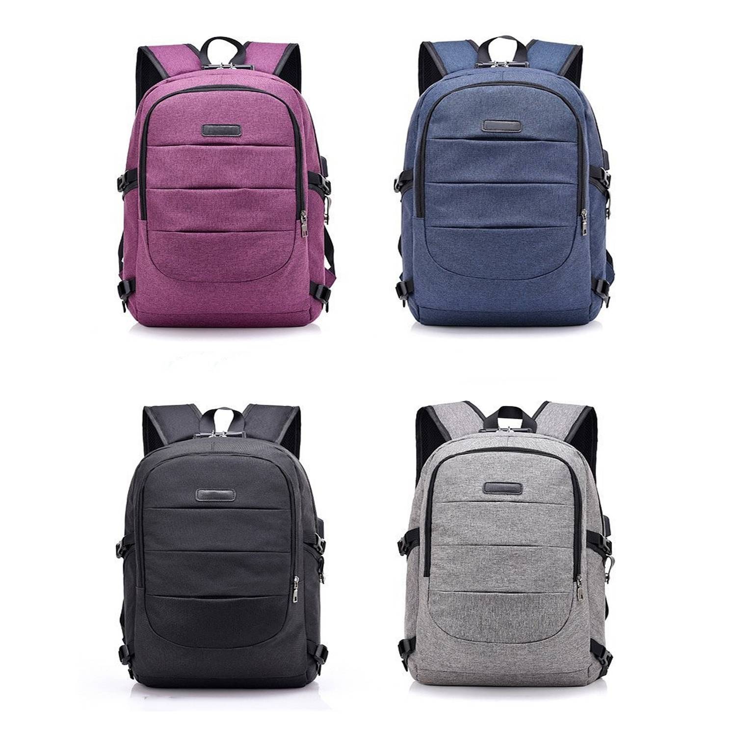 Large Capacity Laptop Business Travel Anti Theft Backpack 5