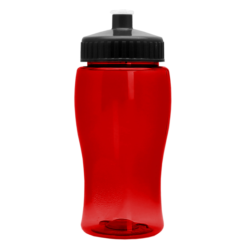 Poly-Pure Jr. - 18 oz. Transparent Bottle with Push pull 17