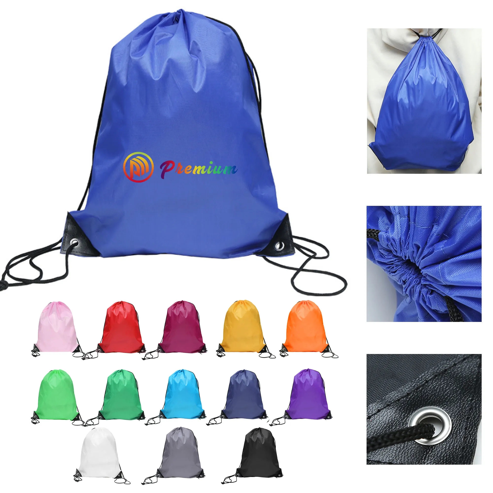 Polyester Oxford Cloth Drawstring Bag Backpack