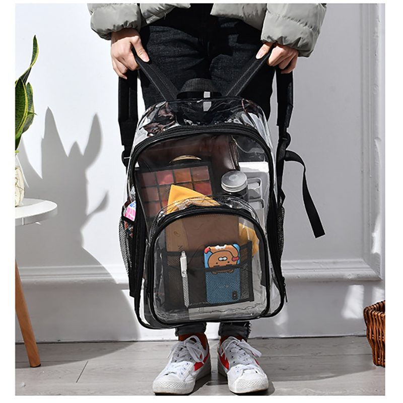 Clear PVC Backpack for Women Men 20