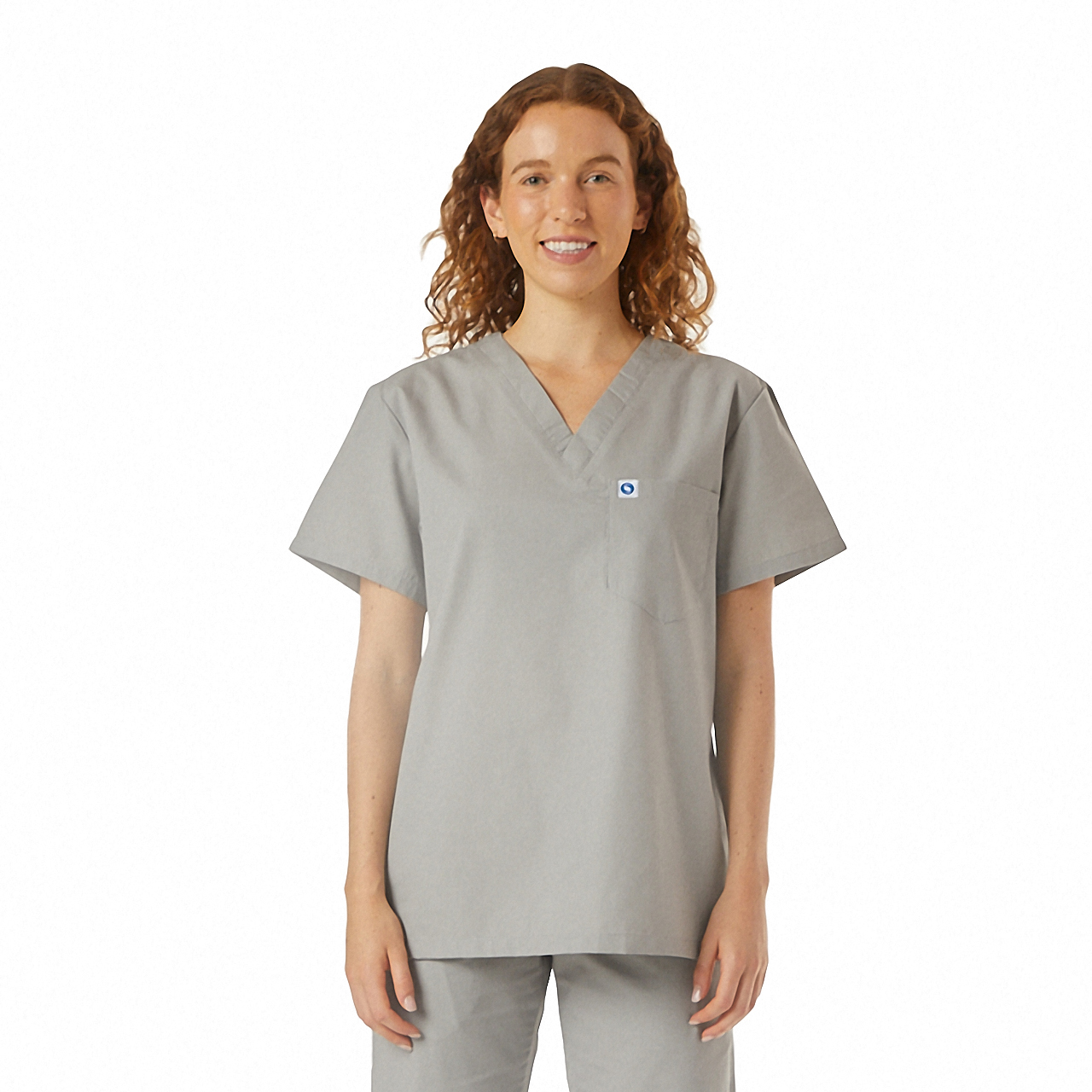 UltraSoft Unisex V-Neck 1-Pocket Scrub Top 5
