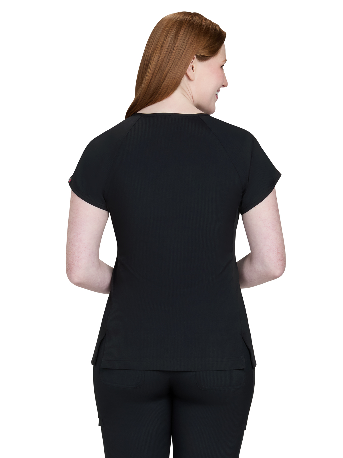 koi - Lite - Women's Two-Pocket Split V-Neck Scrub Top 26