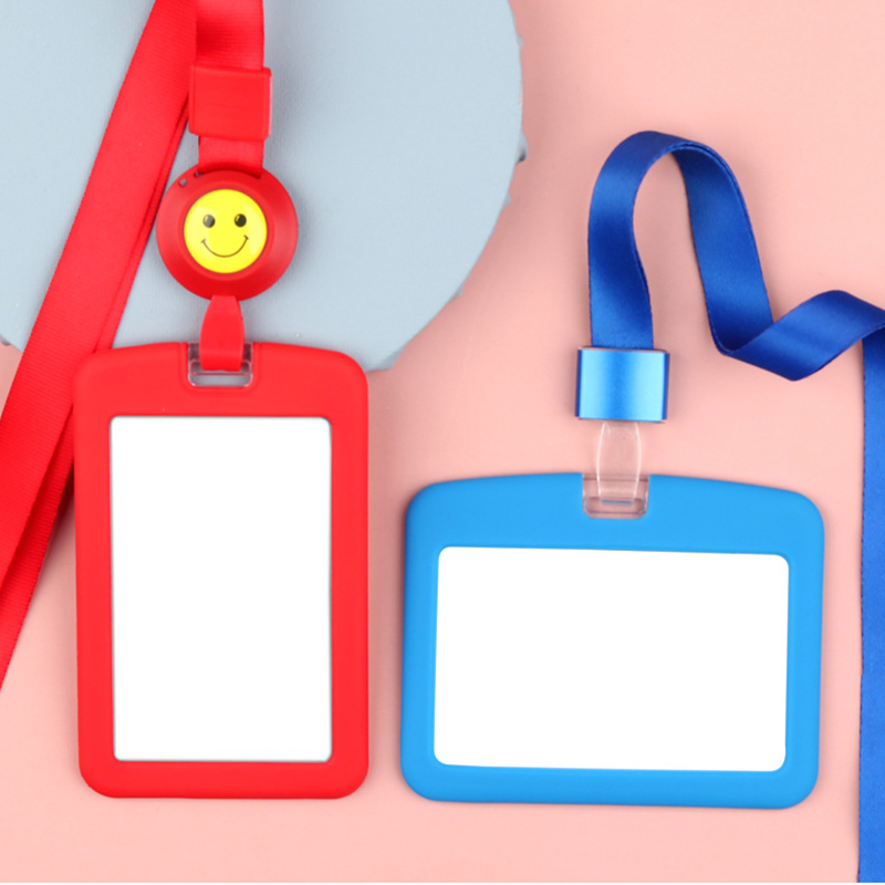 Silica Gel ID Card Badge Holder with Lanyard 3