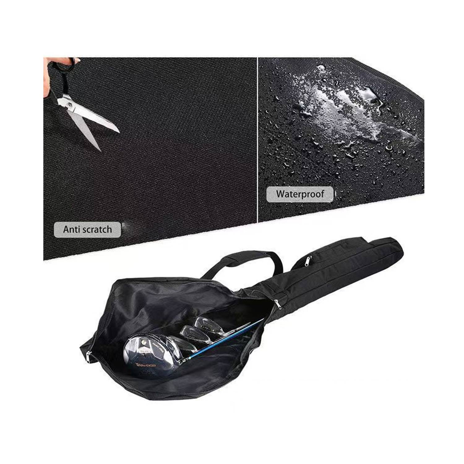 Portable Rubber Handle Adjustable Travle Golf Bag 4