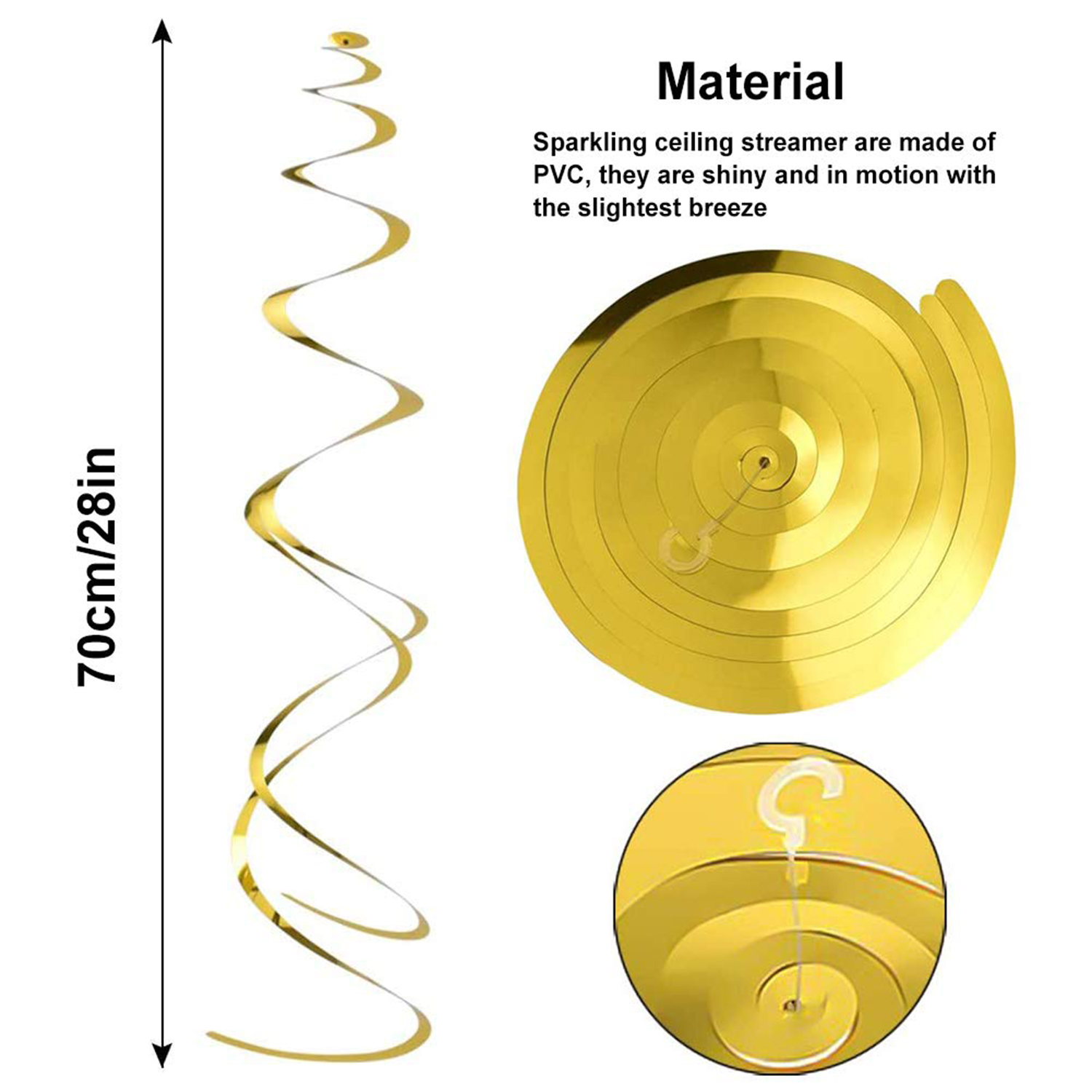 Whirlpool streamer hanging party decoration 1