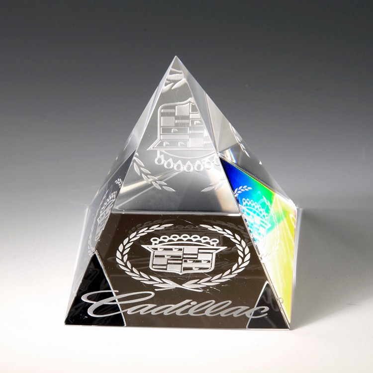 2-1/8" Pyramid Paperweight_D003AC 4