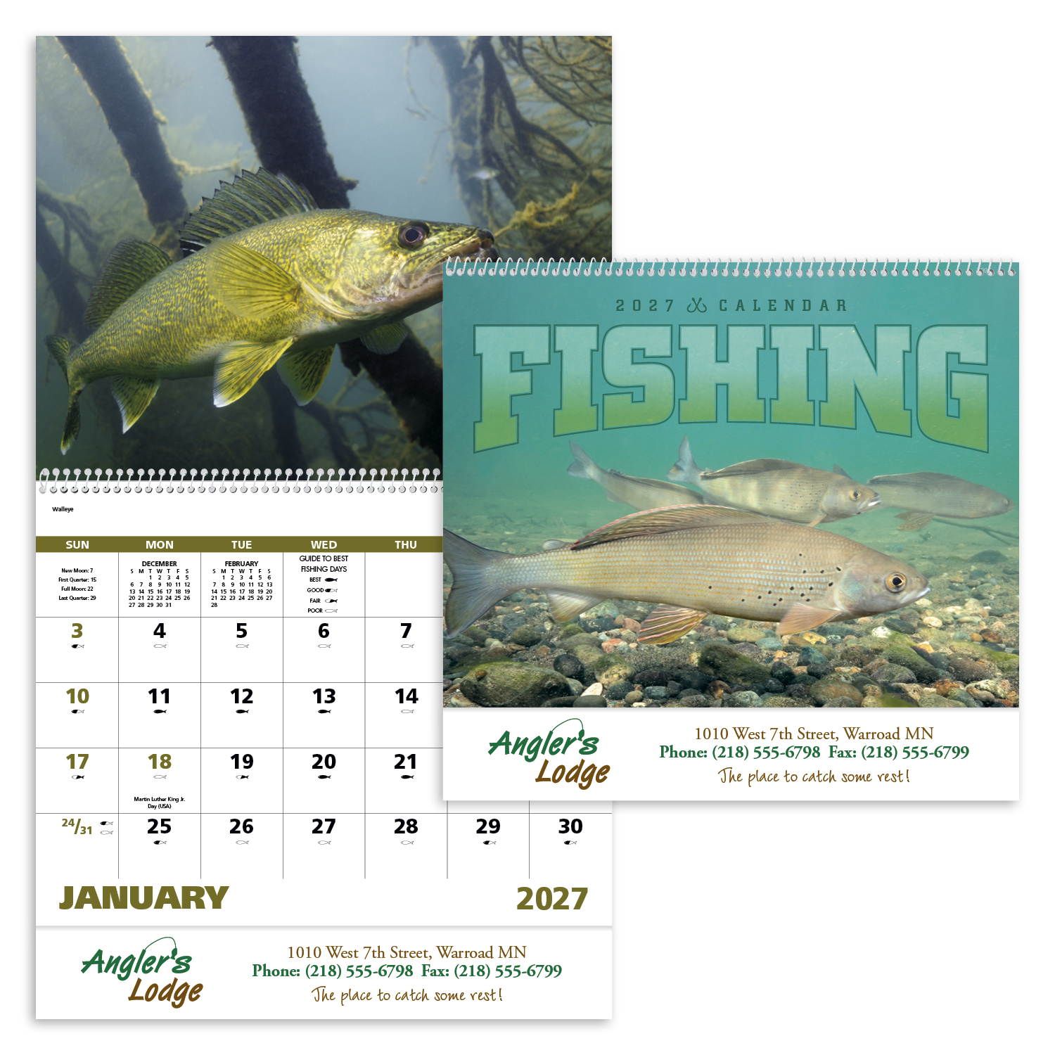 Good Value™ Fishing - Spiral Calendar 50