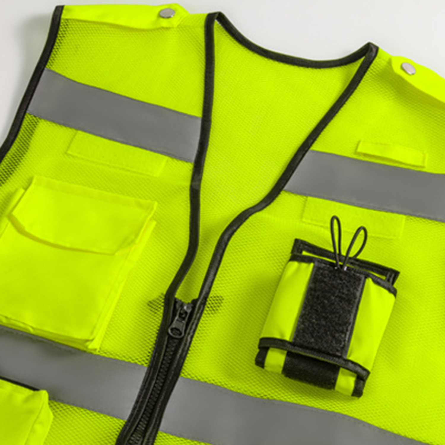 Soft Breathable Reflective Safety Vest w/ Pockets 4