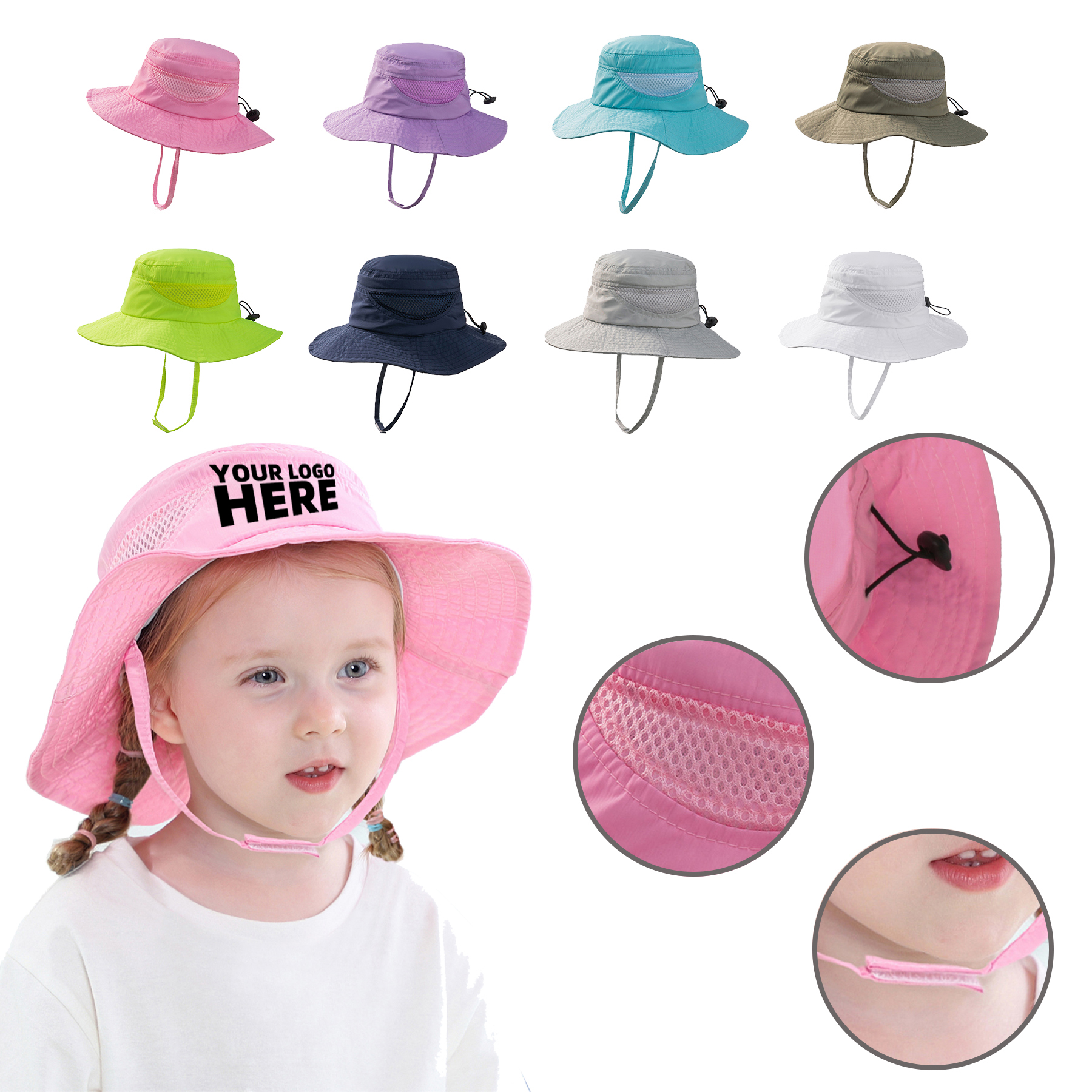 Kid Summer Shade Bucket Hat 2