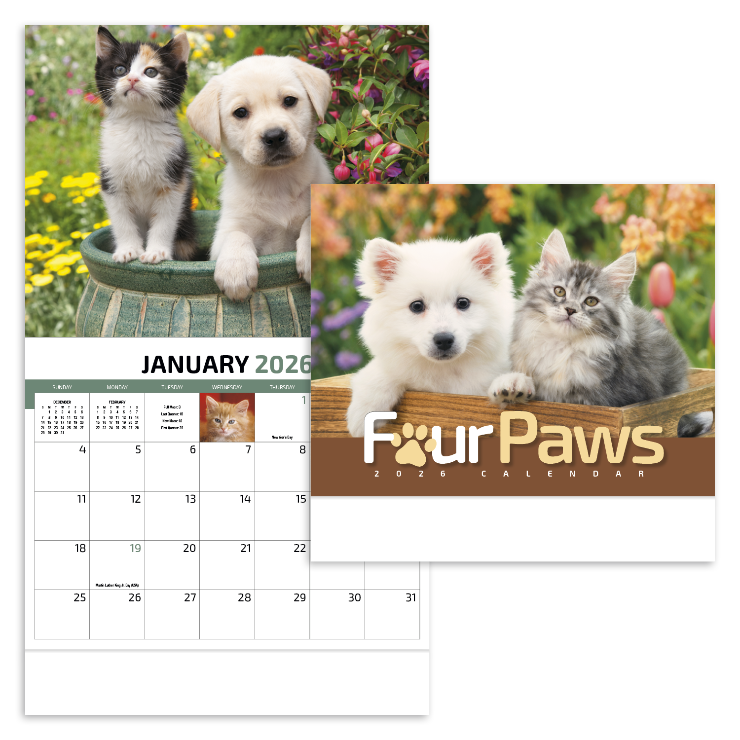 HotLine® Products Four Paws Appointment Calendar - Stapled 10