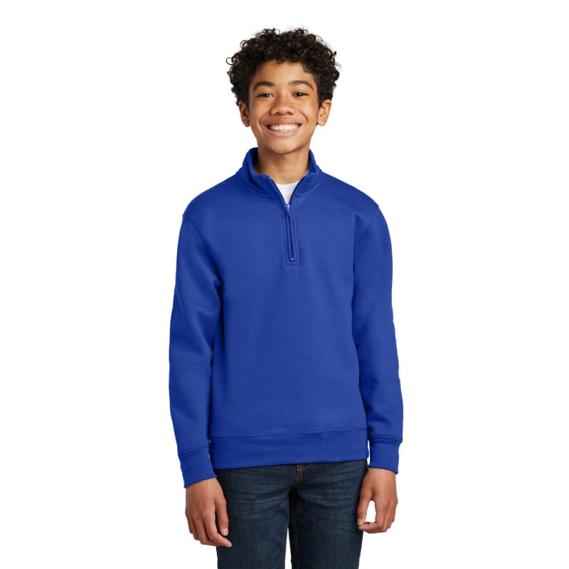 Port & Company Youth Core Fleece 1/4-Zip Pullover Sweatshirt 30