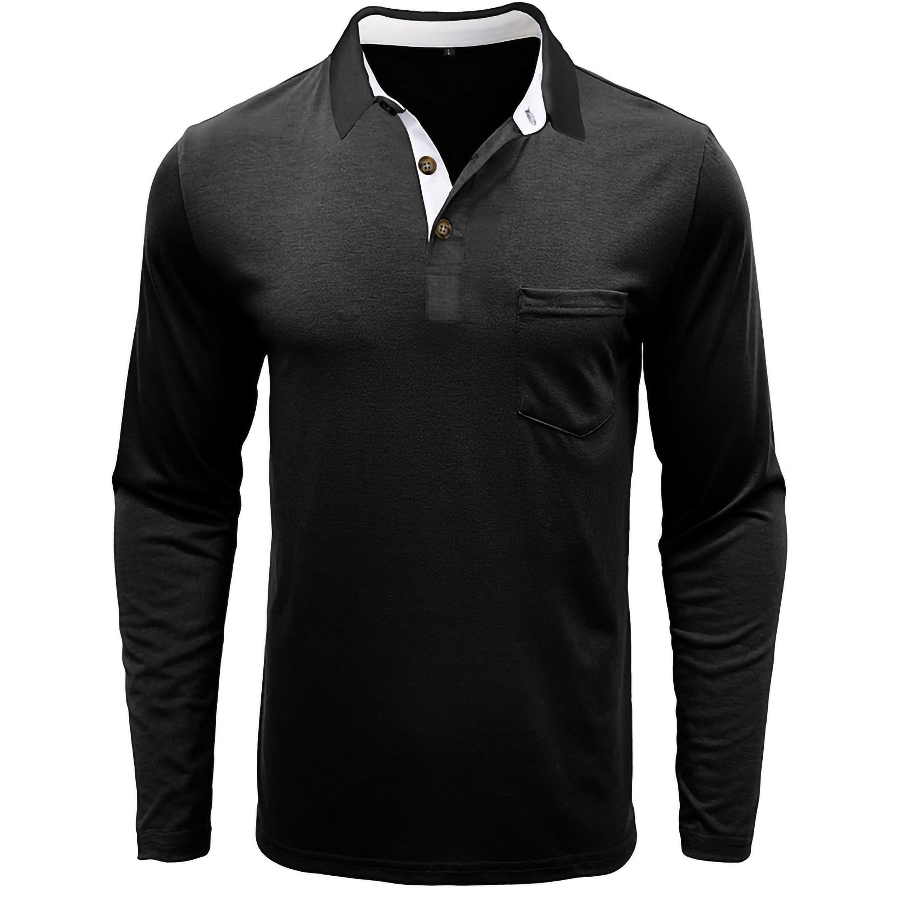 Men's Long Sleeve Polo Shirt 4