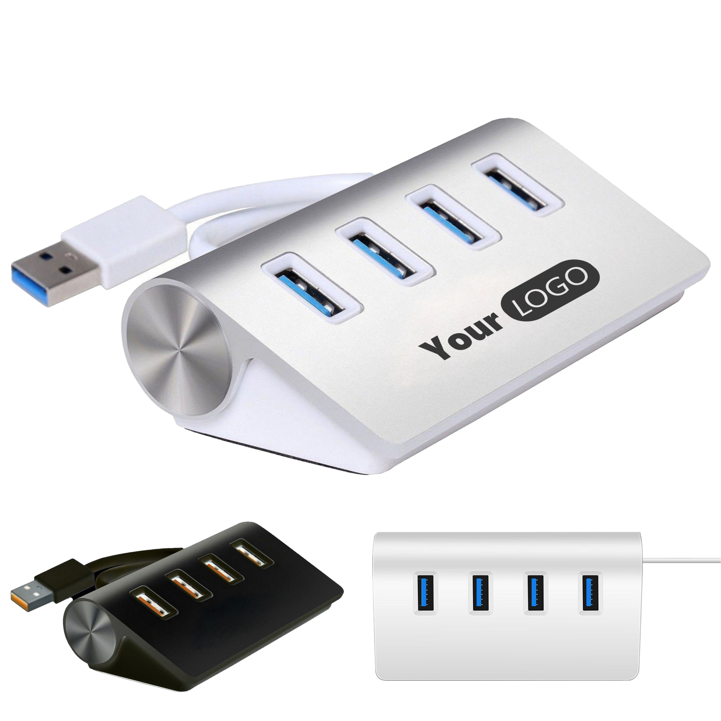 Aluminum Alloy Stylish And Functional Usb Hub With 4 Usb 3.0 Ports 3