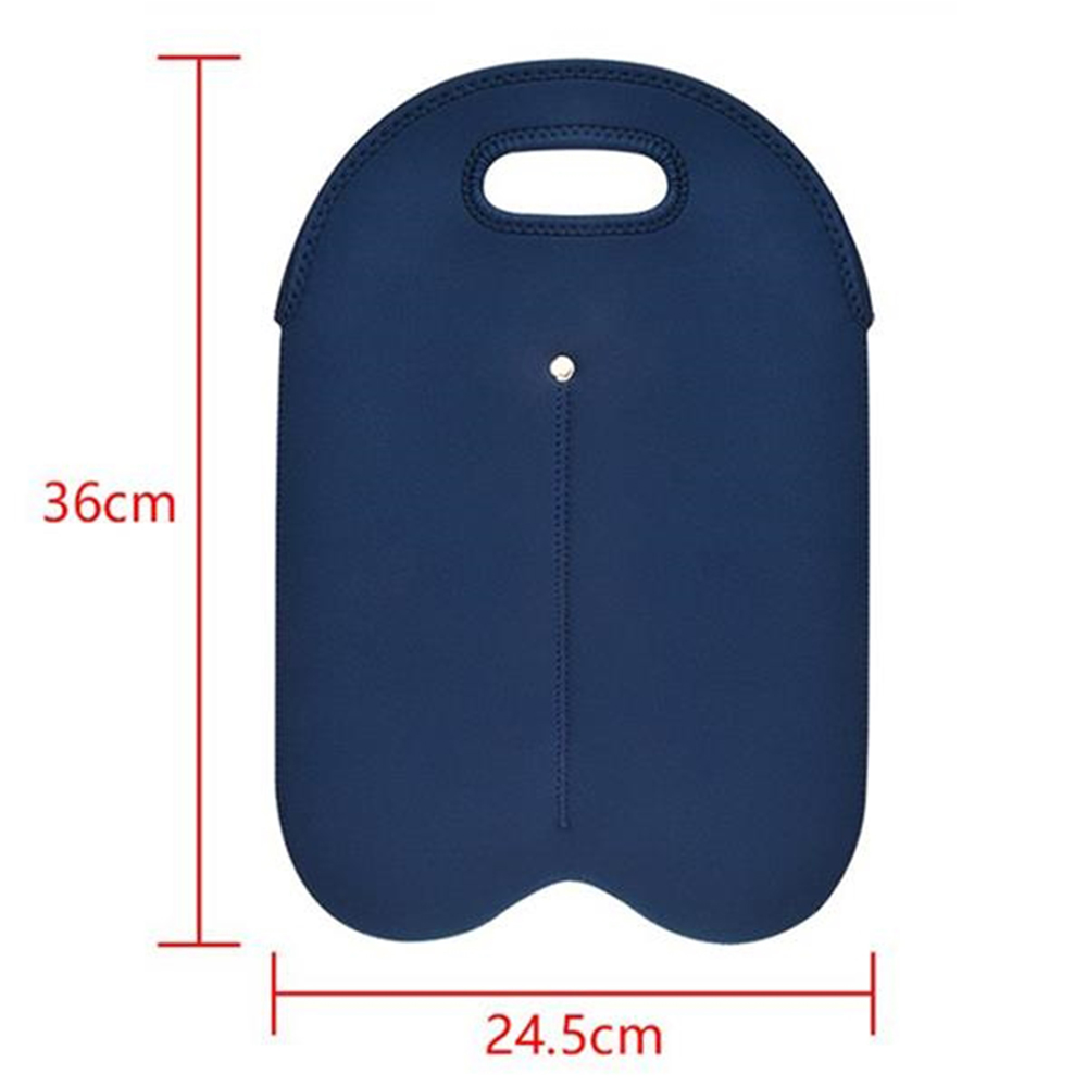 2 Bottle Insulated Neoprene Wine Carrier Tote Bag Water Bottle 4