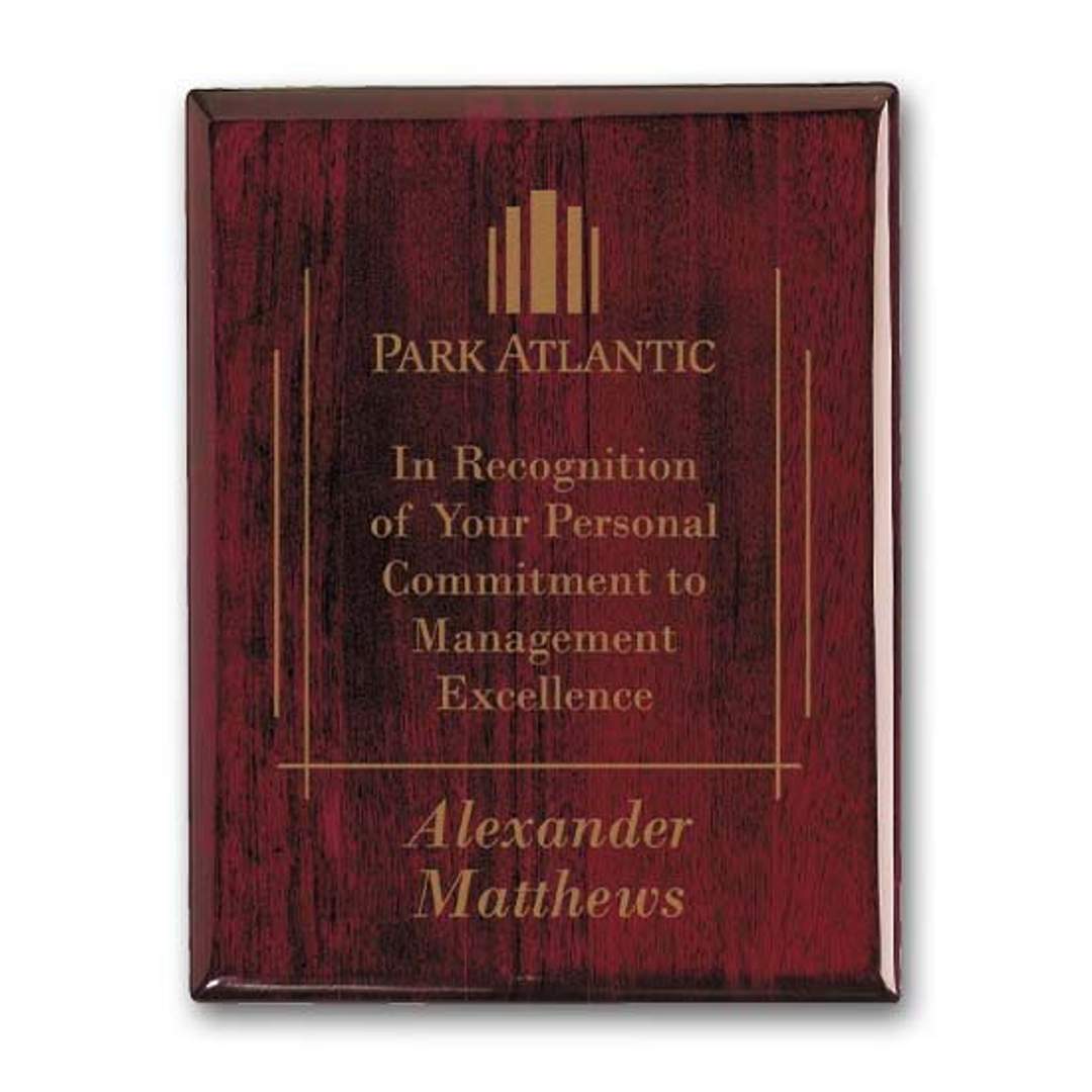 Laser Engraved Plaq - Rosewood 4