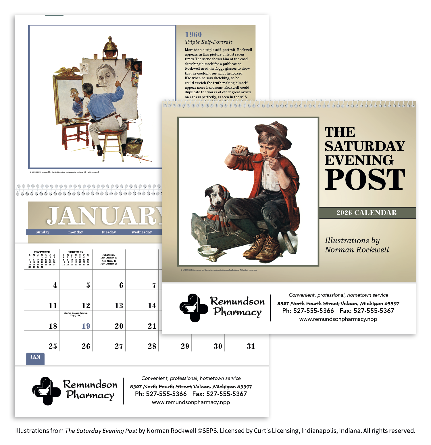 Triumph® Calendars The Saturday Evening Post Pocket Calendar 9
