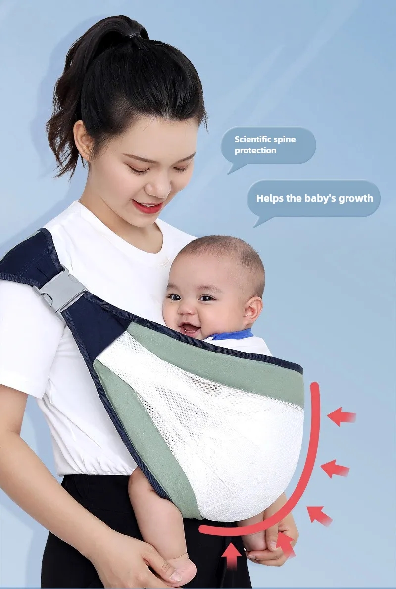 Adjustable Baby Carrier 7-44lbs Breathable Mesh for Toddler Travel & Daily Use 1