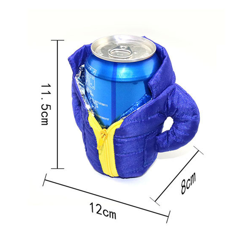 Beverage Can Coolers Beer Vest Jacket Cover, custom koozie with logo imprint 4