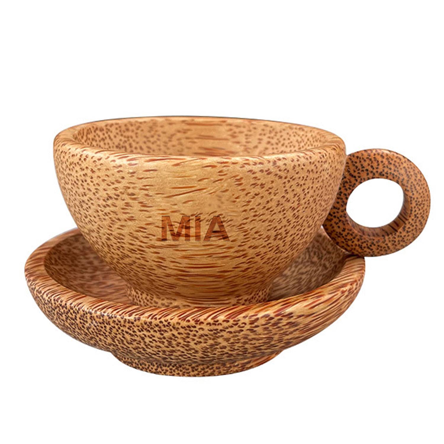 Coconut Coffee Cup W/ Handle&Bracket Set 6