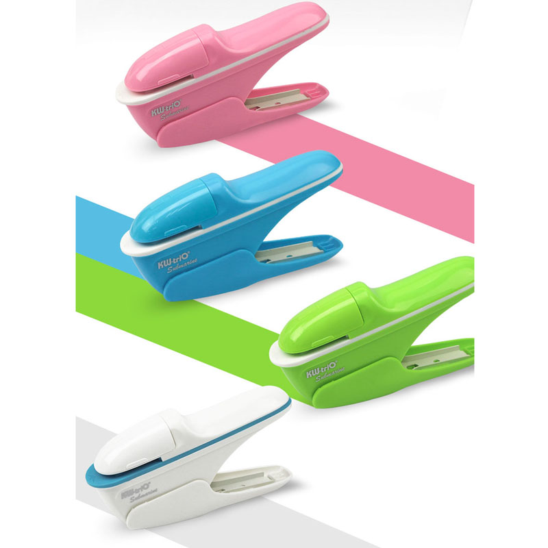 Hand-held Mini Safe Stapler without Staples Staple Free Stapleless 4
