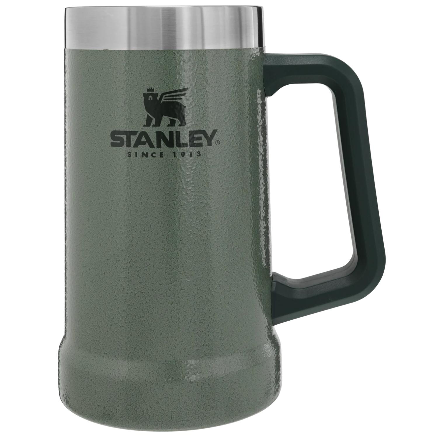 24 oz Stanley® Stainless Steel Insulated Big Grip Beer Stein Mug 1