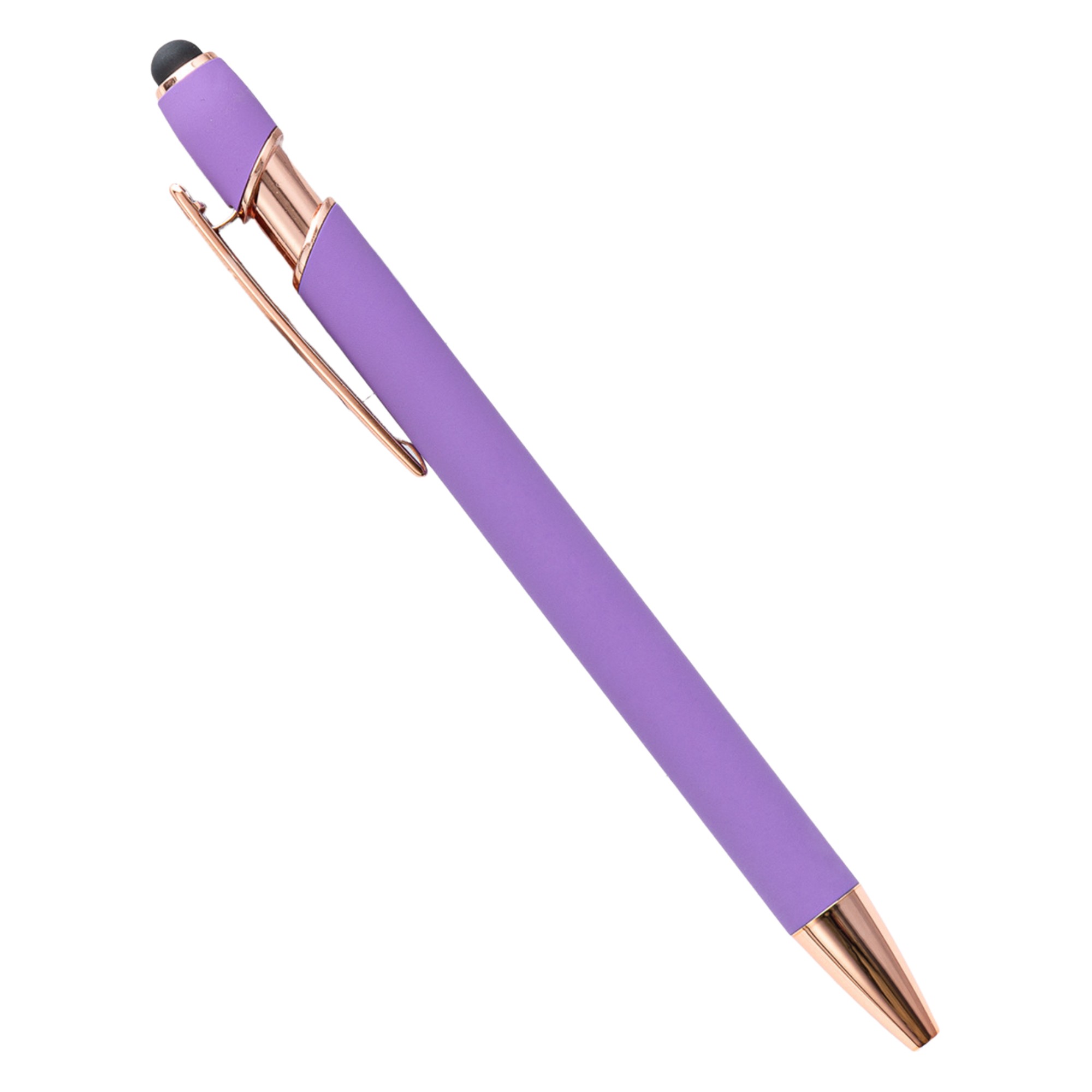 Plastic Metal Dual Function Stylus Ballpoint Pen 5.63" 12