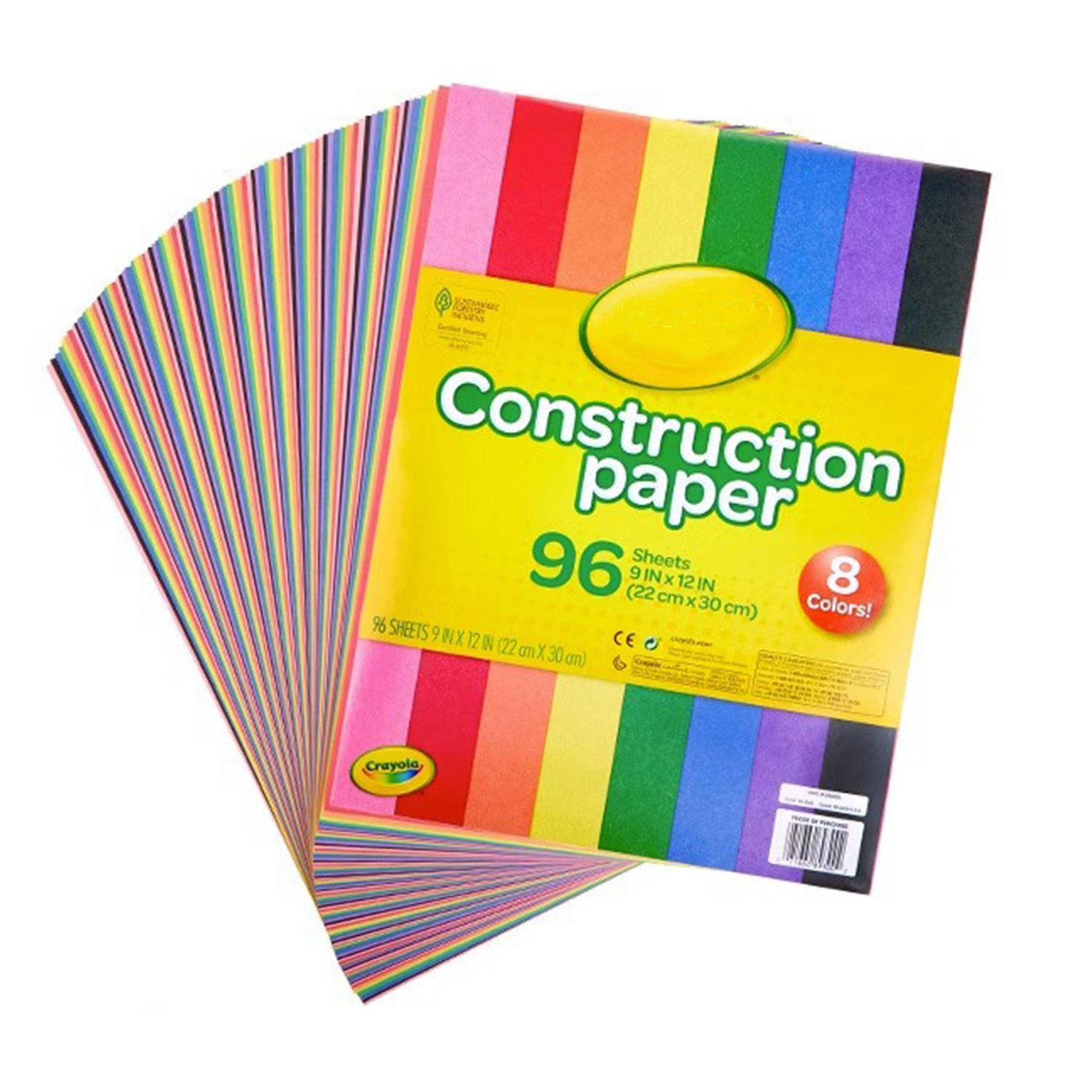 96 Sheets Kids' Foldable Construction Paper 2