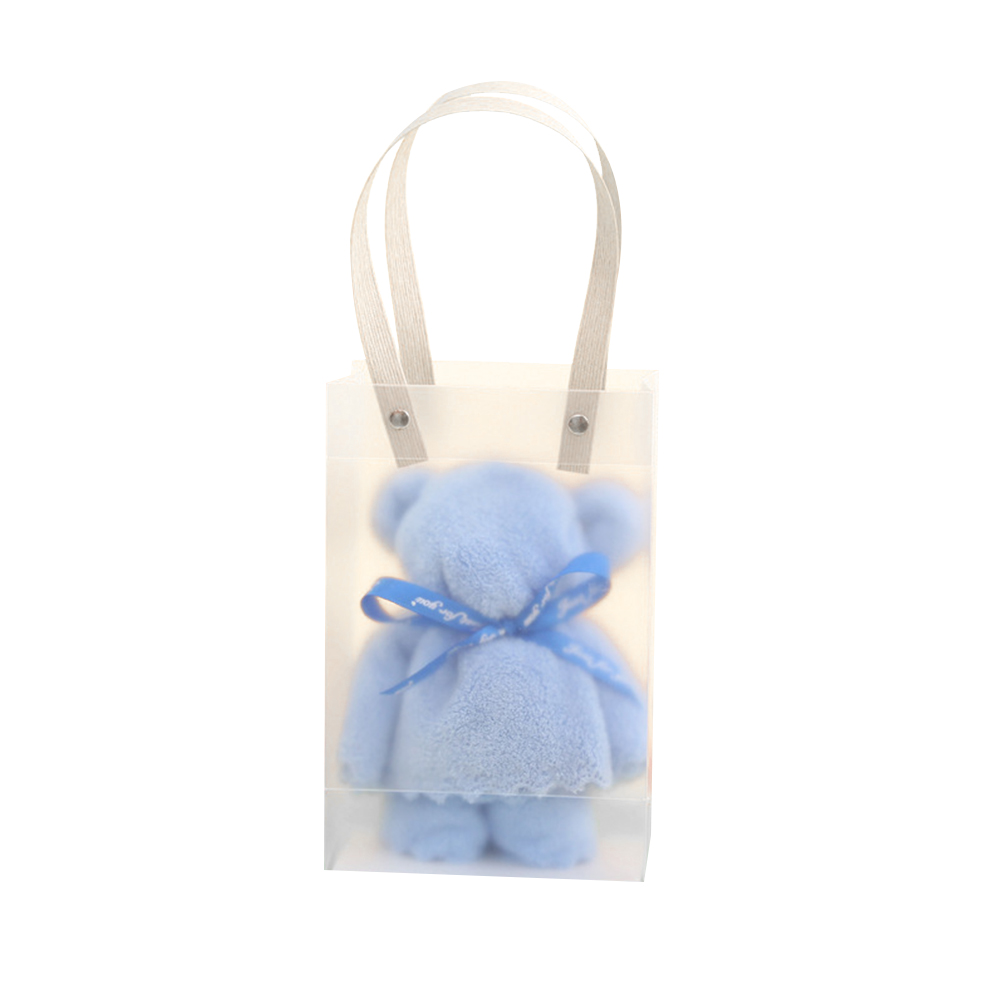 Coral velvet bear towel 5