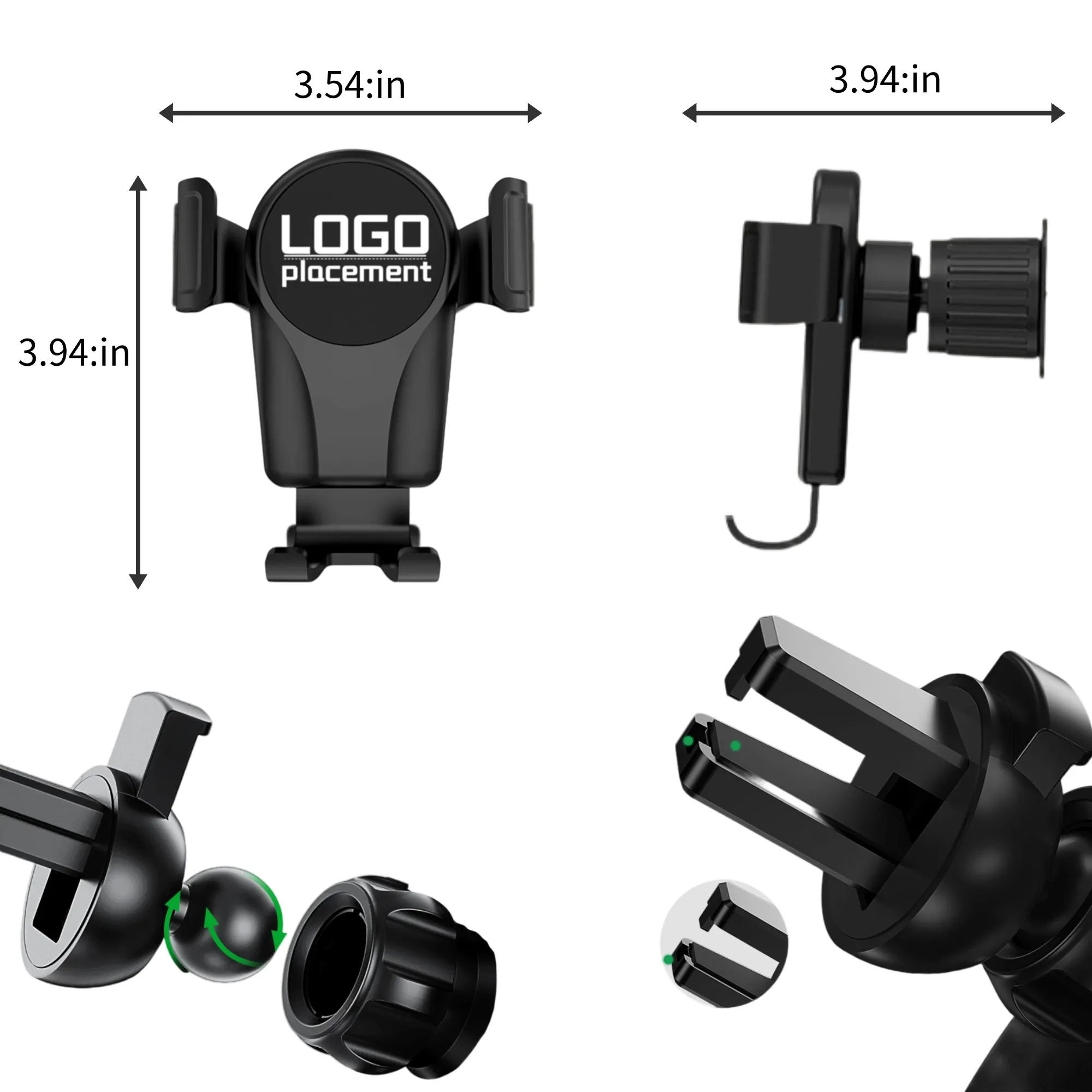 Car gravity-sensing phone holder 1