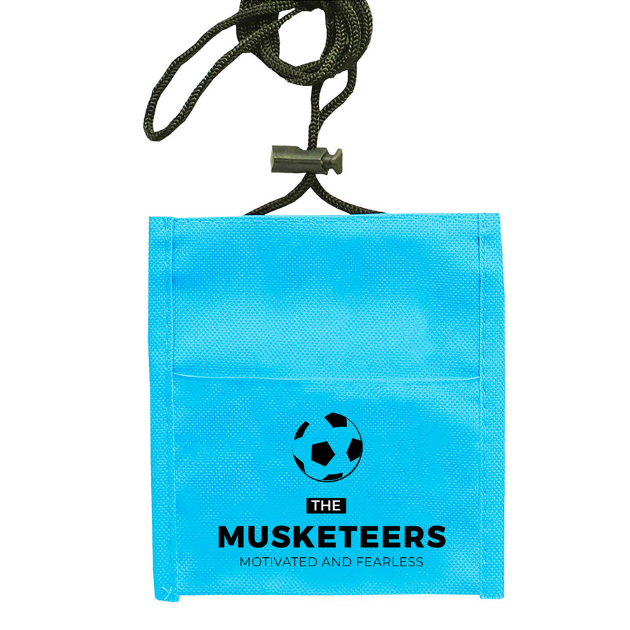 Adjustable Lanyard Neck Wallet - 5.40" x 5.25" 4