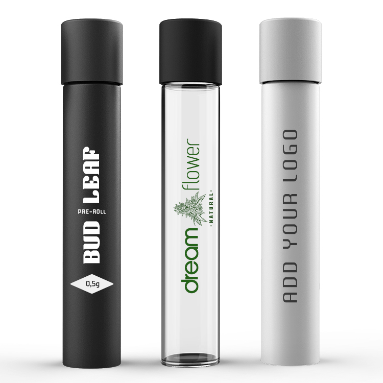Glass Pre Roll Joint Tube with Direct Print 3