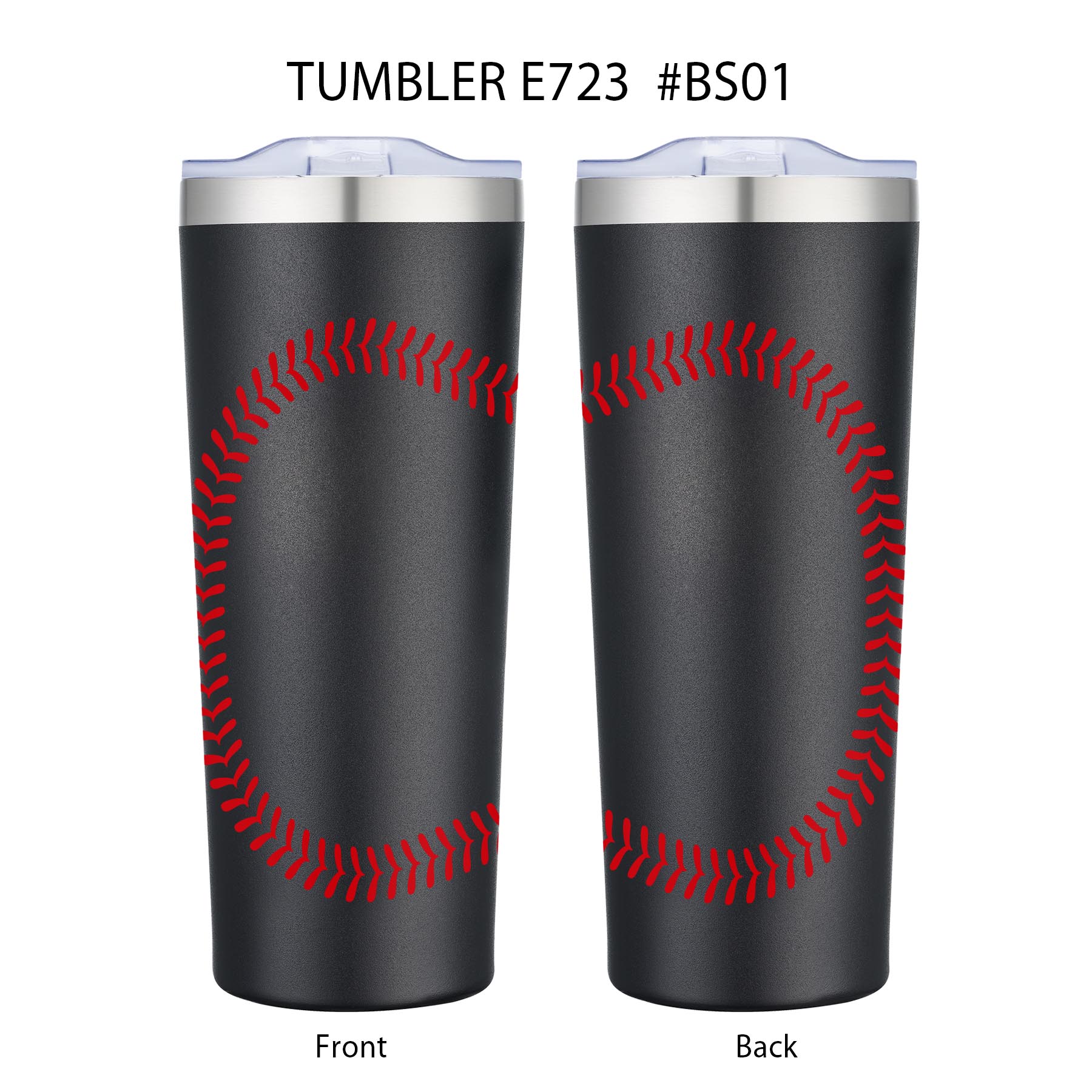 28 oz. Baseball Design Double Wall Stainless Steel Vacuum Tumbler Water Bottle 4