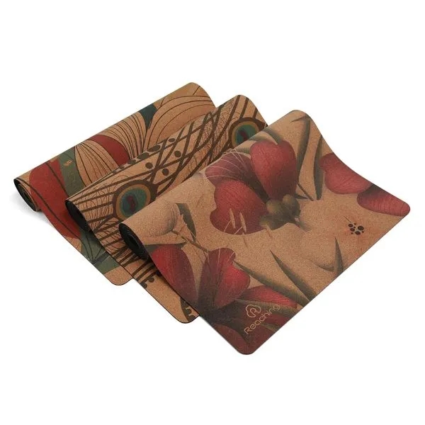 Custom High-Density 4mm Cork Yoga Mat 2