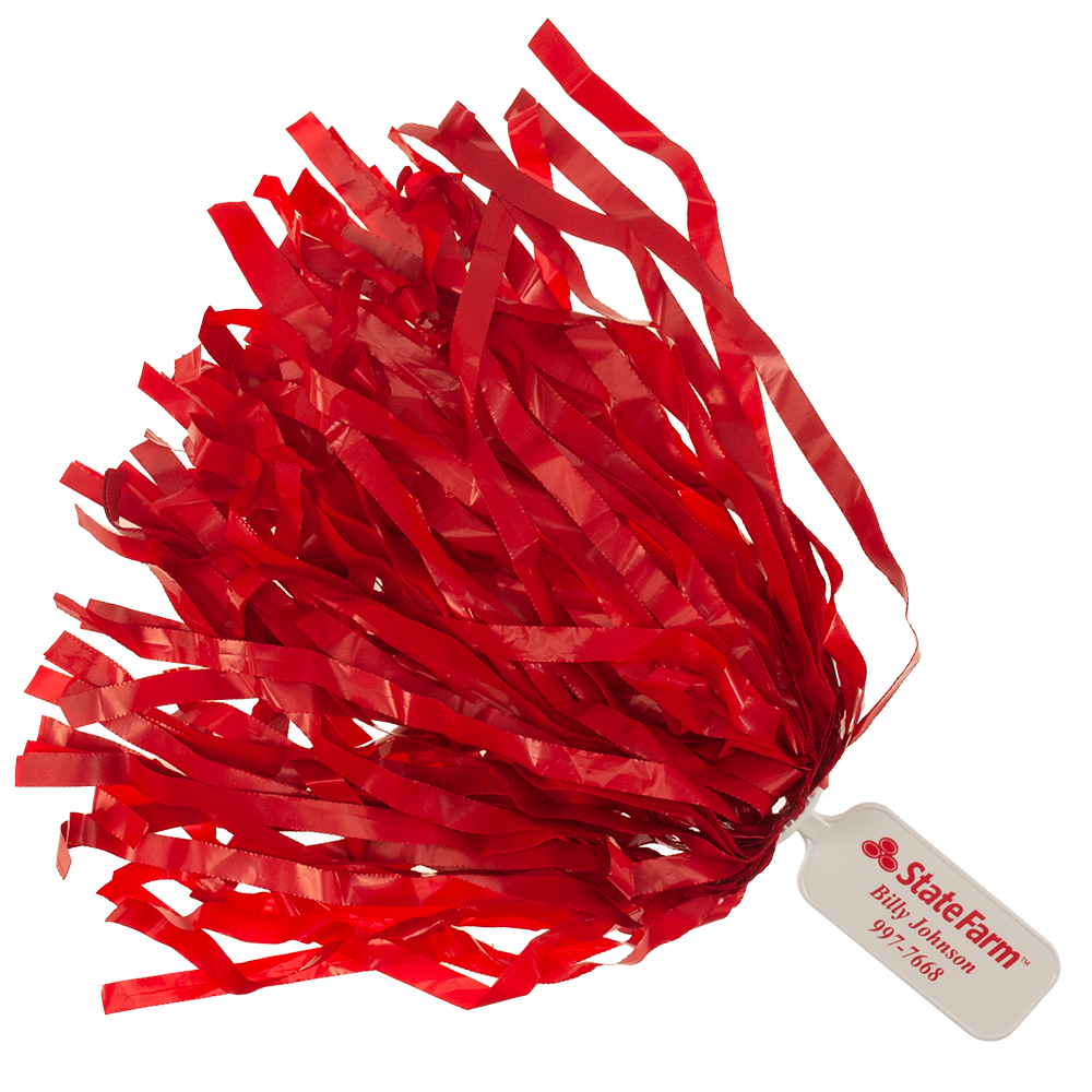 Solid Handle Pom Wide Streamers 21