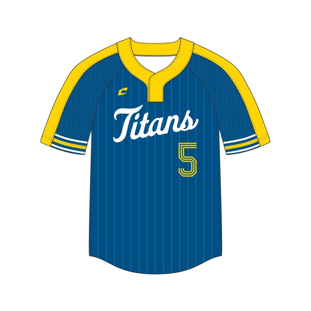 Juice 2-Button Pro Neck Short Sleeve Loose Jersey - Power Stretch/Pin Dot Mesh