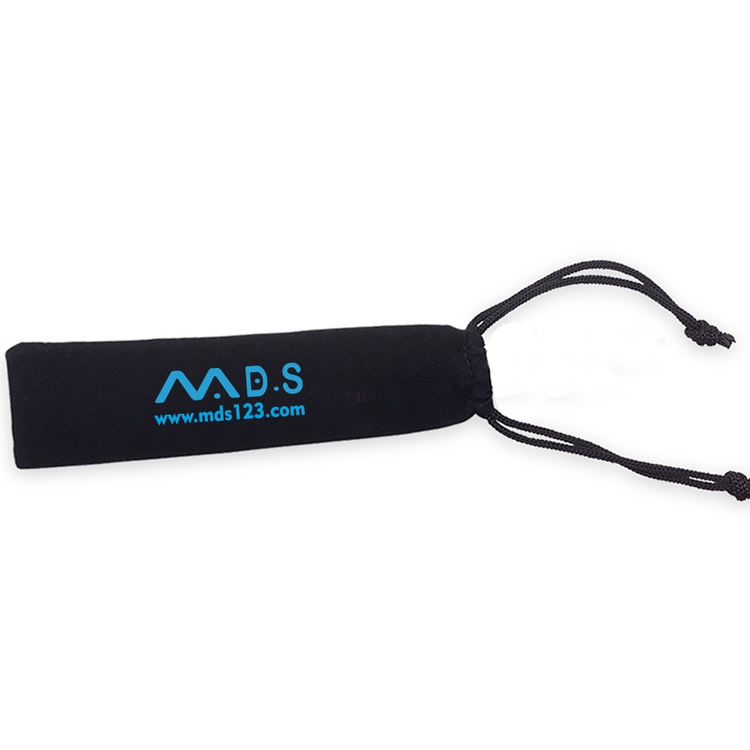 Single Pen Drawstring Velveteen Pouch 2