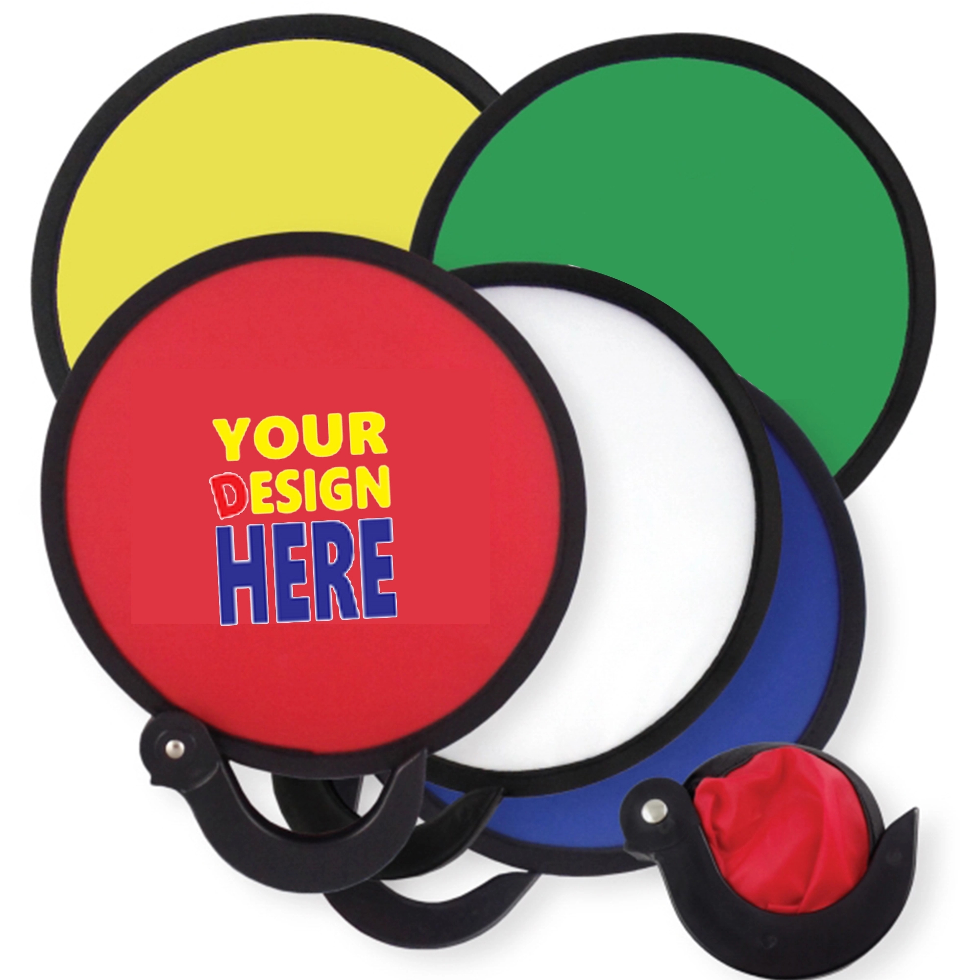 Round Foldable Polyester Fan 5