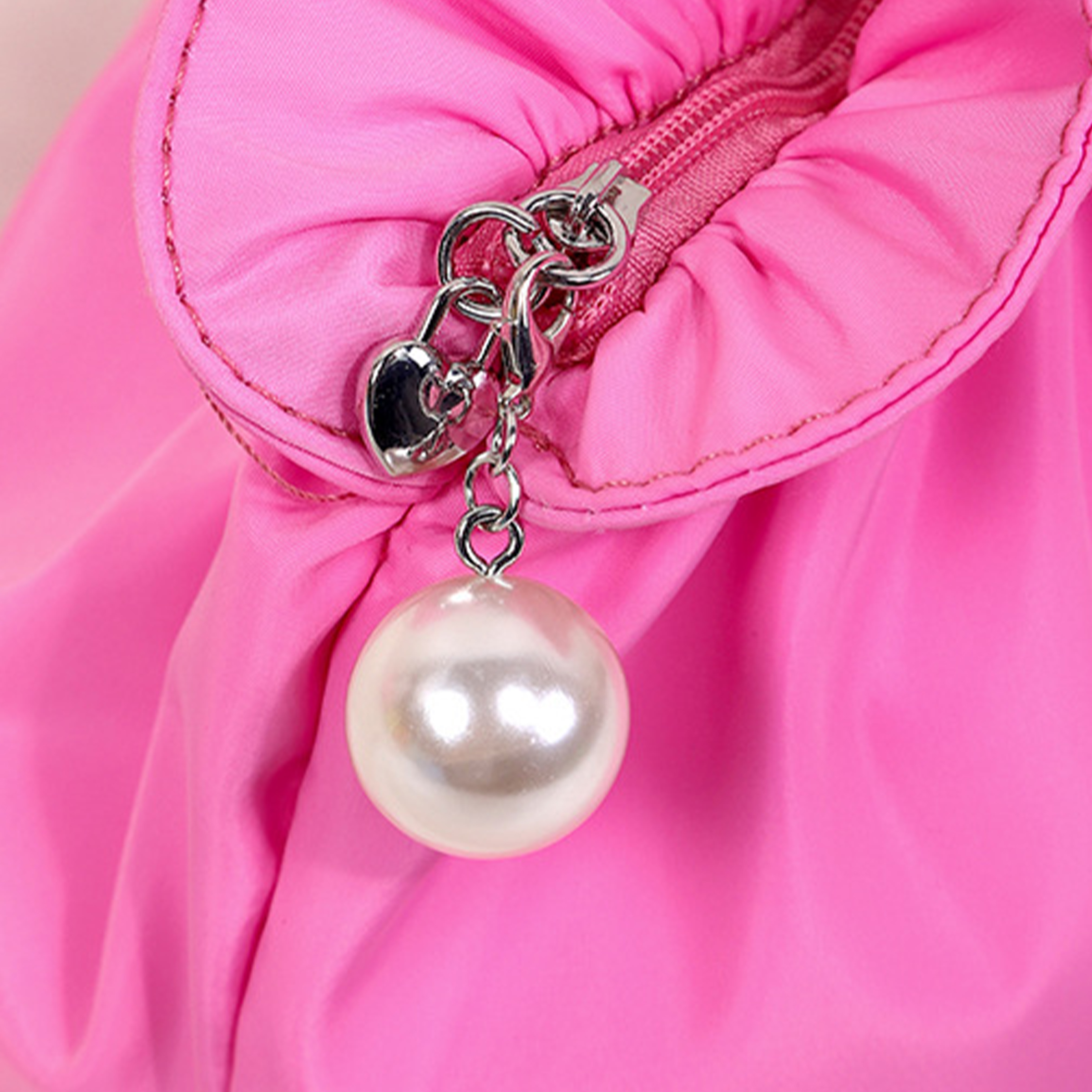 Polyester Portable Waterproof Pleated Makeup Bag 7