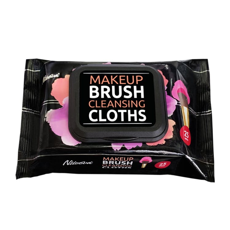 Makeup Brush Cleansing Cloths - 25-Count/Pack 2