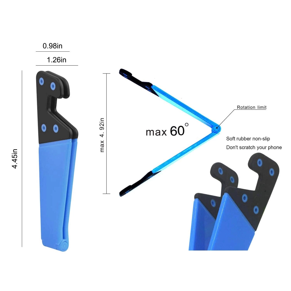 Foldable V Model Phone Stand 2