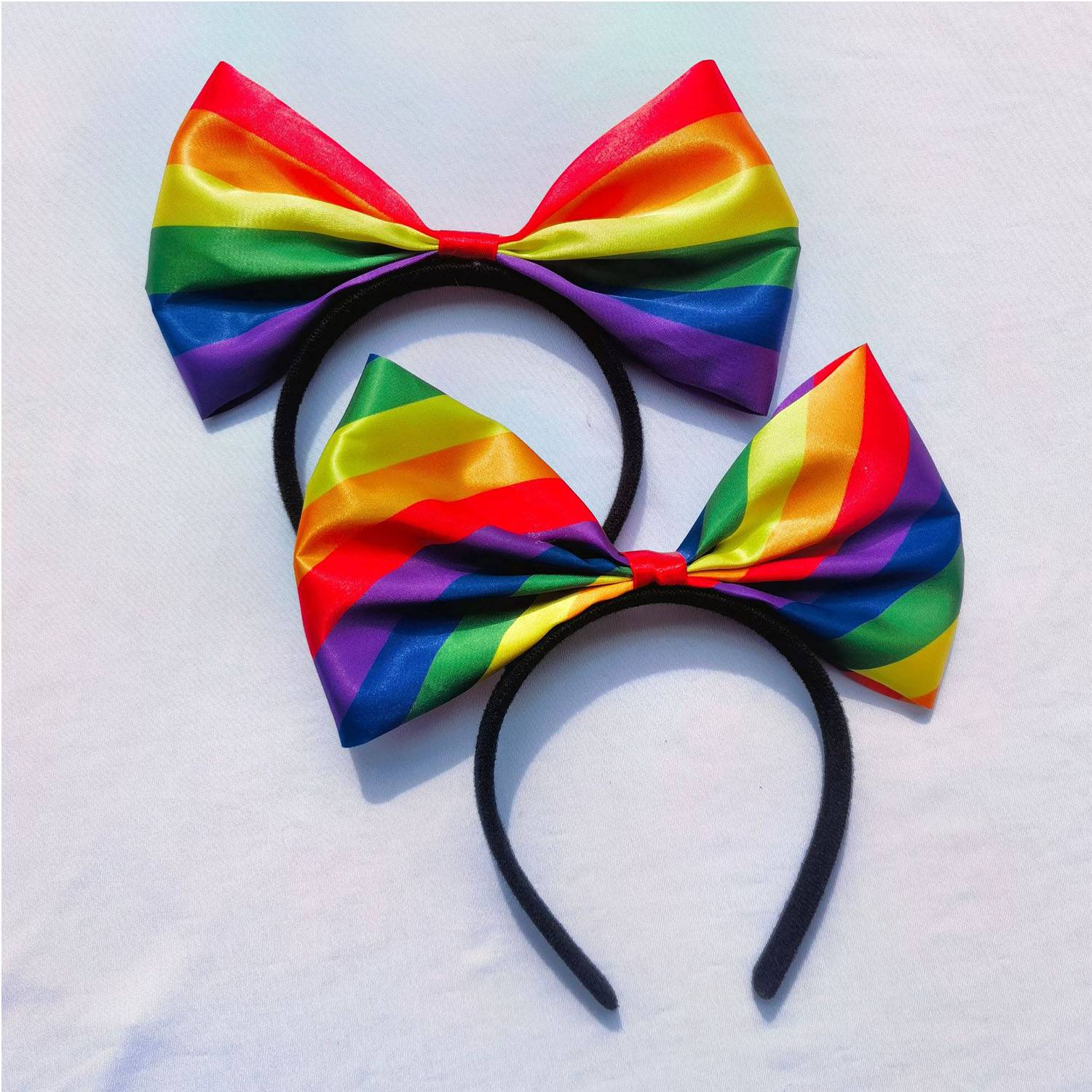 Rainbow Bow Headband 3