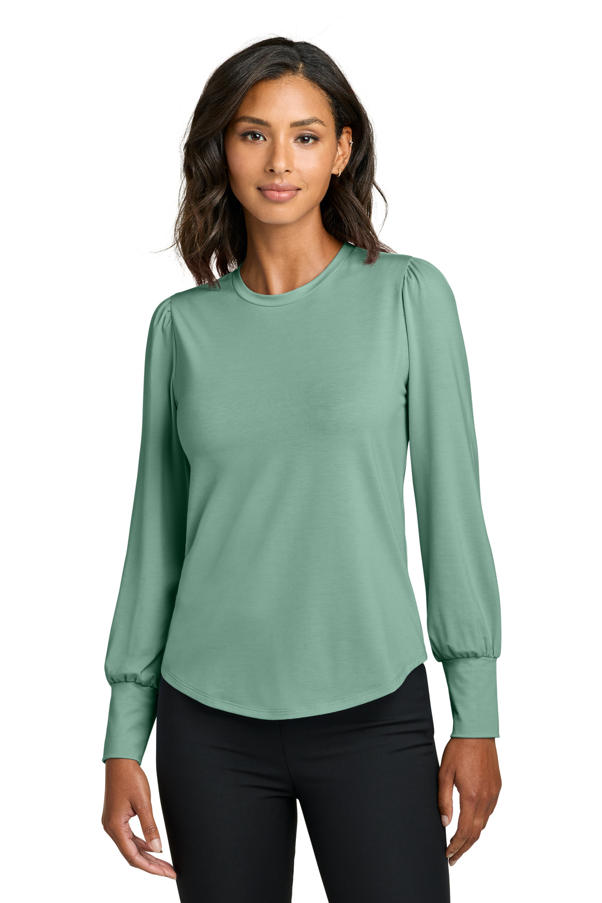 Mercer+Mettle Women's Stretch Jersey Long Sleeve Blouson Top MM1019 67