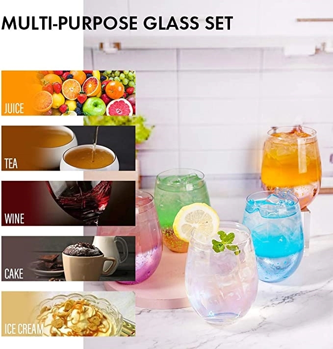Stemless Wine Glasses 4